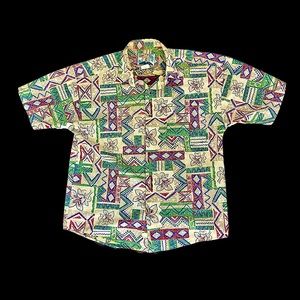 Vintage 80s Retro Button Down Shirt Men’s XL